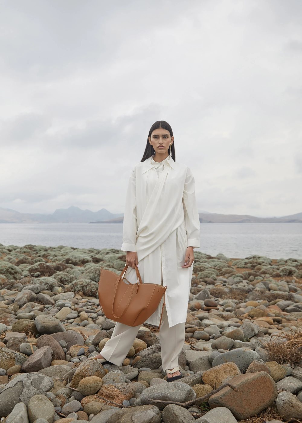 Bolsa Tote Polene Cyme Marrom | MEXICO OGDZSV